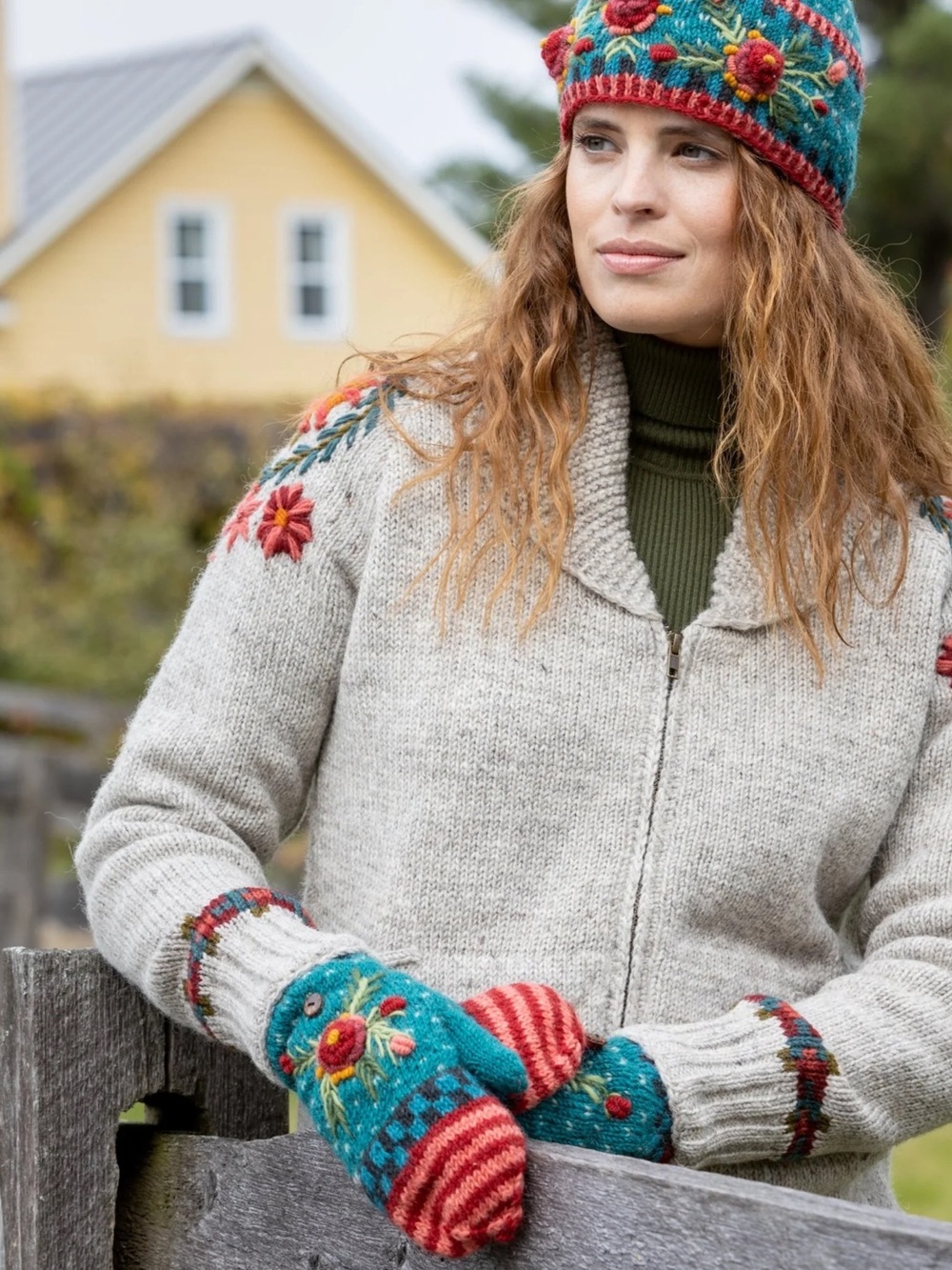 ☃️LOST HORIZONS☃️WOOL CONVERTABLE MITTENS☃️NWOT!☃️ - Picture 2 of 3
